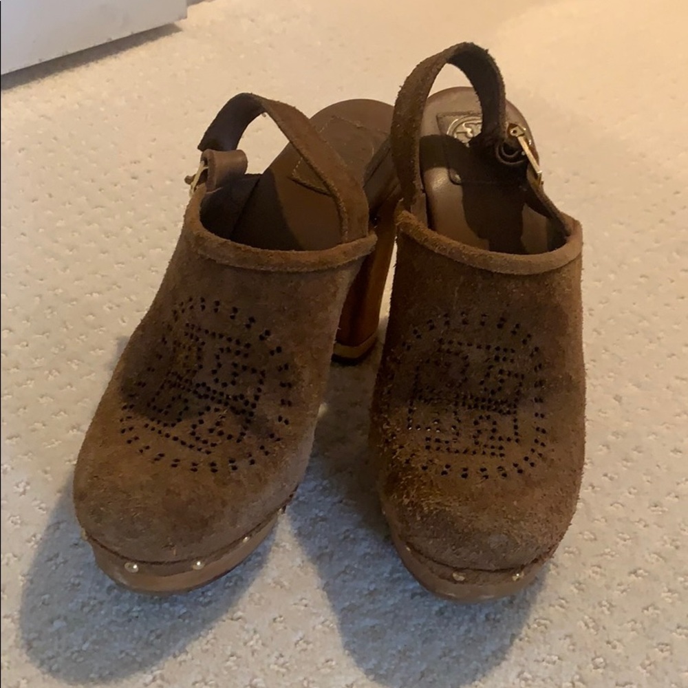 Fabulous and Funky TORY BURCH high heeled clogs